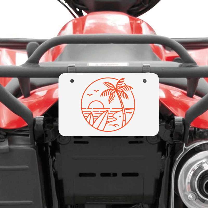 Summer Vibes California Beach Atv License Plate | Artistshot