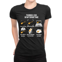 Epiphone Guitar Tee Guitar Things I Do In My Spare Time T Shirt Ladies Fitted T-shirt | Artistshot