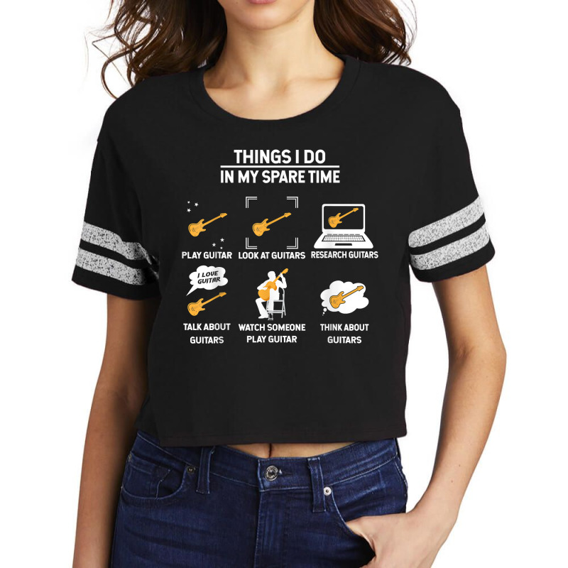 Epiphone Guitar Tee Guitar Things I Do In My Spare Time T Shirt Scorecard Crop Tee by jobsfvhaazg | Artistshot