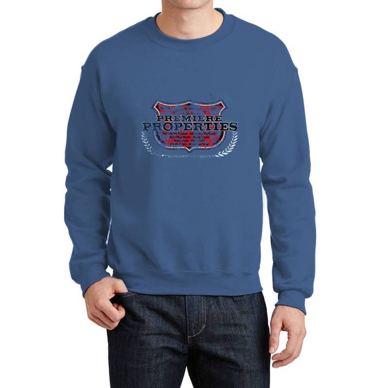 Premiere Properties, Distressed   Glengarry Glen Ross Crewneck Sweatshirt by sunlightafterdark | Artistshot