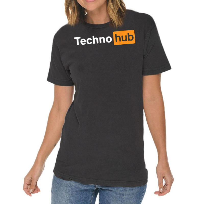 Techno Music Minimal Hard Clubbing Funny Festival Hub Dj T Shirt Vintage T-Shirt by tuftsmirussom | Artistshot