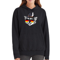 Cute Cat German Flag Oktoberfest Pride Germany Festival Vintage Hoodie | Artistshot