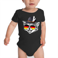 Cute Cat German Flag Oktoberfest Pride Germany Festival Baby Bodysuit | Artistshot