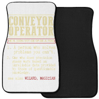 Conveyor Operator Dictionary Term Front Car Mat | Artistshot