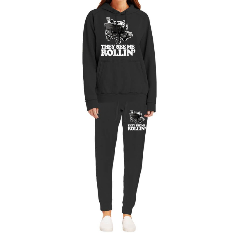 They See Me Rollin, Funny Ballpark Wagon   Softball Baseball Hoodie & Jogger set by AnaMercedesContreras | Artistshot