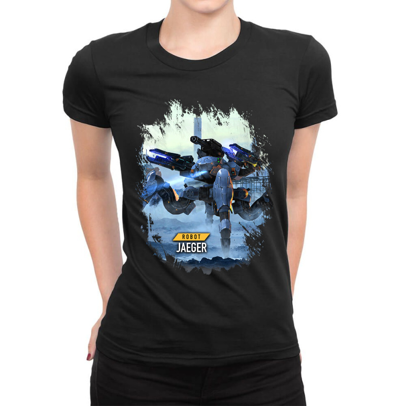 Robot Jaeger At War Zone Ladies Fitted T-Shirt by SilviaMartinez | Artistshot