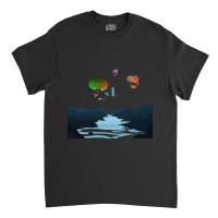 Steampunk T  Shirt Steampunk Balloon Ship Sailing Over The Land T  Shi Classic T-shirt | Artistshot