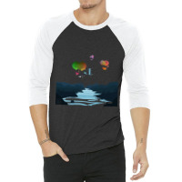 Steampunk T  Shirt Steampunk Balloon Ship Sailing Over The Land T  Shi 3/4 Sleeve Shirt | Artistshot