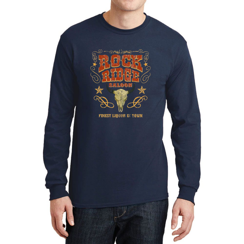 Rock Ridge Saloon, Distressed    Blazing Saddles Long Sleeve Shirts by sunlightafterdark | Artistshot