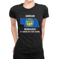 Johnson It's Where My Story Begins Ladies Fitted T-shirt | Artistshot