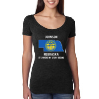 Johnson It's Where My Story Begins Women's Triblend Scoop T-shirt | Artistshot