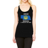 Johnson It's Where My Story Begins Racerback Tank | Artistshot