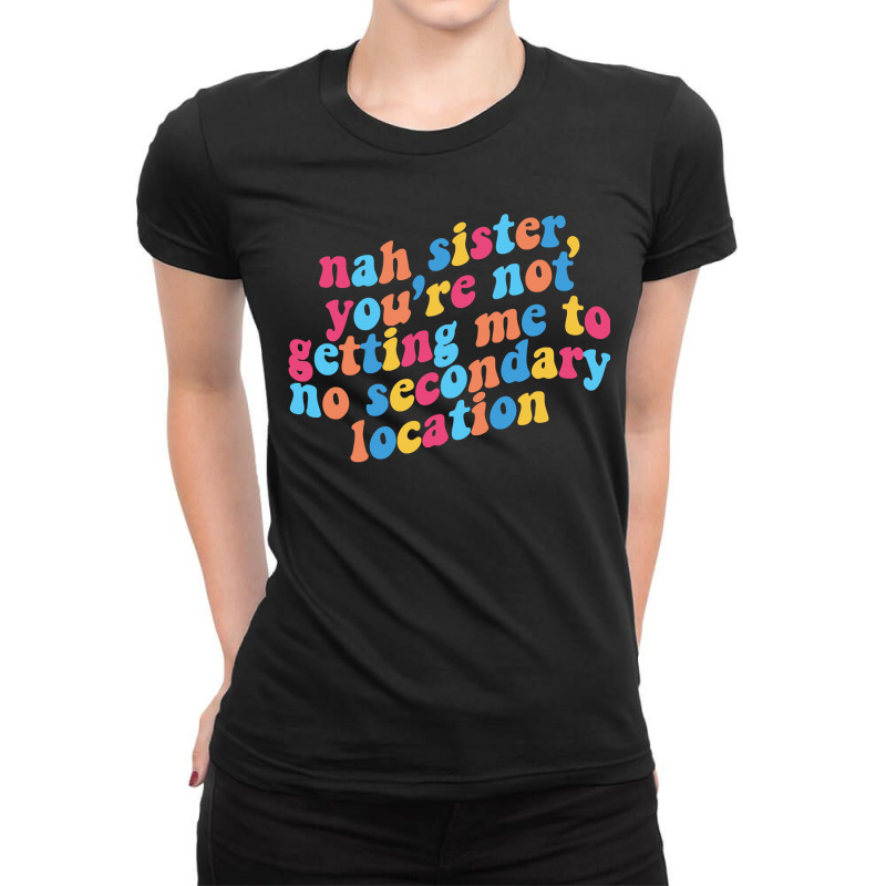 No Secondary Locations John Mulaney Ladies Fitted T-Shirt by ColletteHerrick | Artistshot