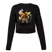 Afro Messy Locs Bun Principal Life Cropped Sweater | Artistshot