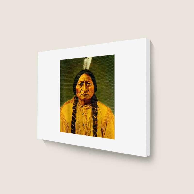 Sitting Bull Lakota Sioux Shaman Leader T Shirt Landscape Canvas Print | Artistshot