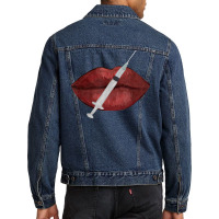 Nurse Injector Lip Filler Injections Cosmetics Tee Men Denim Jacket | Artistshot