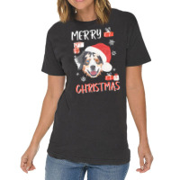 Australian Shepherd Funny Australian Shepherd Christmas Vintage T-shirt | Artistshot