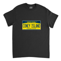 Coney Island New York Brooklyn Ny License Plate Beach Gift Classic T-shirt | Artistshot