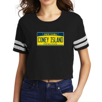 Coney Island New York Brooklyn Ny License Plate Beach Gift Scorecard Crop Tee | Artistshot