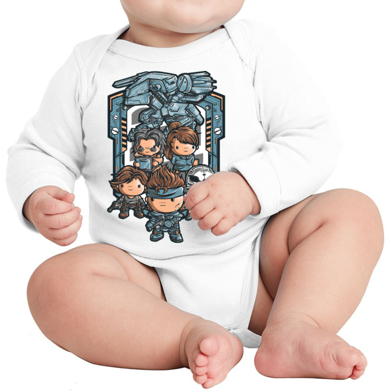 Solid The Chibi Long Sleeve Baby Bodysuit by Ha Thu | Artistshot