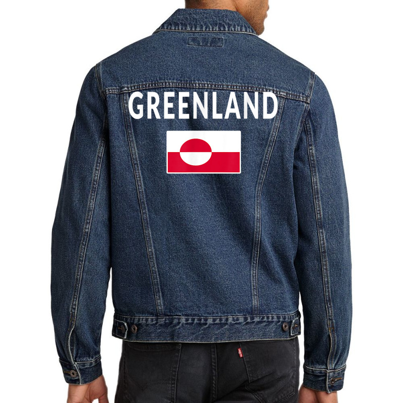 Greenland T Shirt Tee Flag Souvenir Gift Greenlanders T Shirt Men Denim Jacket | Artistshot