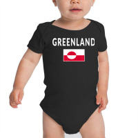 Greenland T Shirt Tee Flag Souvenir Gift Greenlanders T Shirt Baby Bodysuit | Artistshot