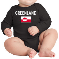 Greenland T Shirt Tee Flag Souvenir Gift Greenlanders T Shirt Long Sleeve Baby Bodysuit | Artistshot