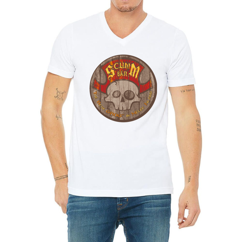 Scumm Bar V-Neck Tee by SilviaMartinez | Artistshot