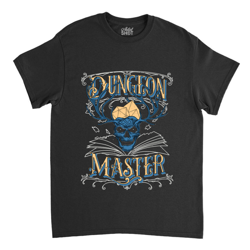 Dungeon Master  Ttrpg Dice Skull Classic T-shirt | Artistshot