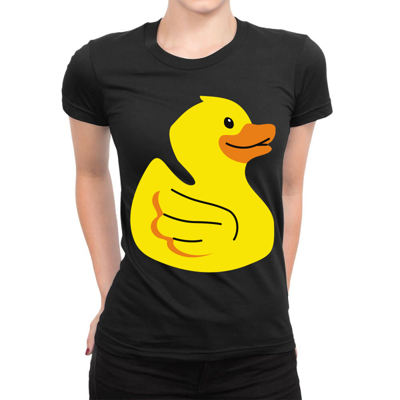 Duck Ladies Fitted T-Shirt by cm-arts | Artistshot