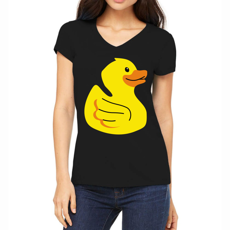 Duck Women's V-Neck T-Shirt by cm-arts | Artistshot