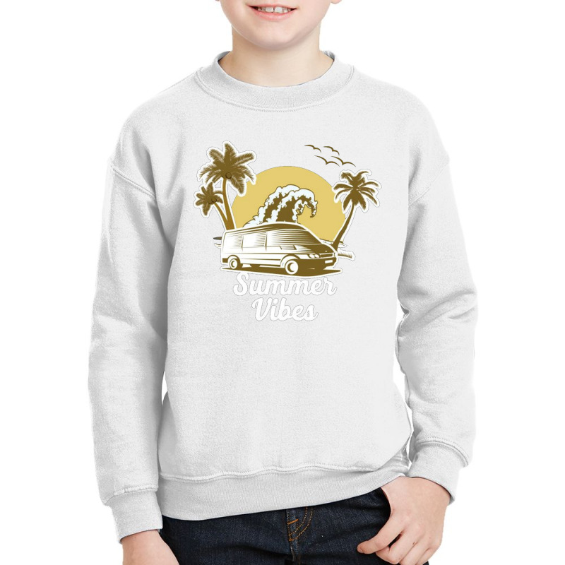 Summer Vibes California Beach Youth Sweatshirt | Artistshot