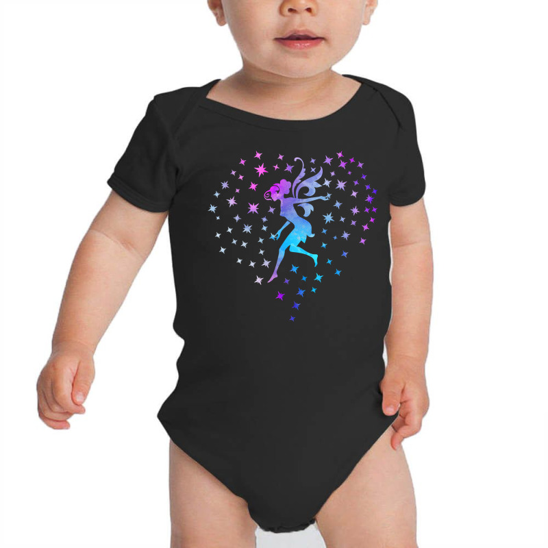 Fairy Heart Stars Vintage Love Fairies Fantasy Women Girls Baby Bodysuit | Artistshot