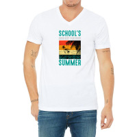 Summer Vibes School Out For Sunset V-neck Tee | Artistshot