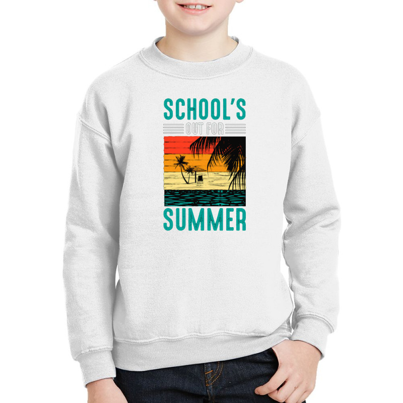 Summer Vibes School Out For Sunset Youth Sweatshirt | Artistshot