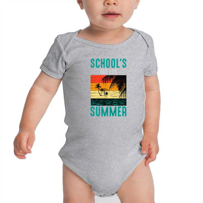 Summer Vibes School Out For Sunset Baby Bodysuit | Artistshot