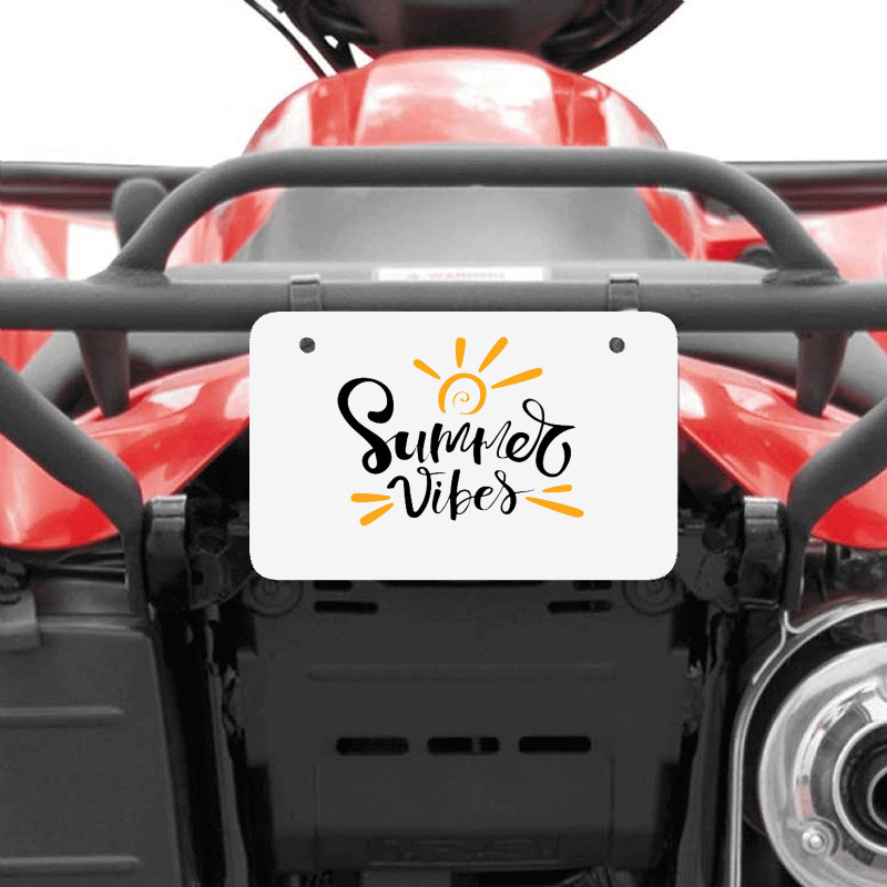 Summer Vibes So Good Life Atv License Plate | Artistshot