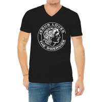 Playing  Dogs Los Men Women V-neck Tee | Artistshot