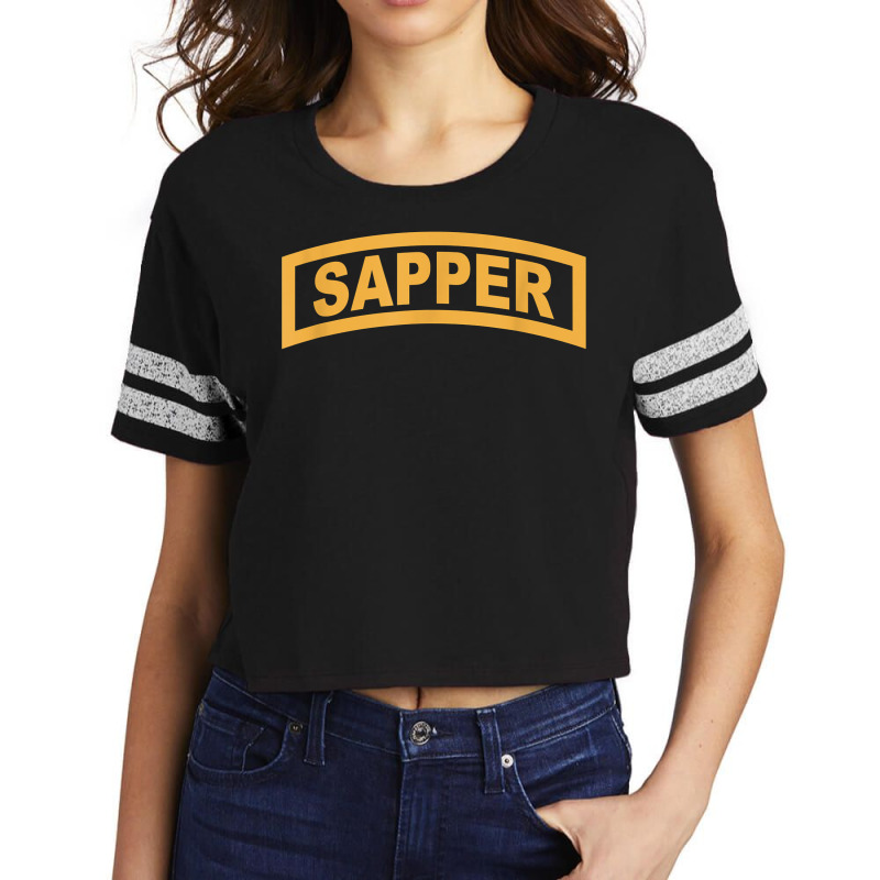 Army Sapper Tab Combat Engineer 20434 Valentine Days For Fans Scorecard Crop Tee by TacitaSylvester | Artistshot