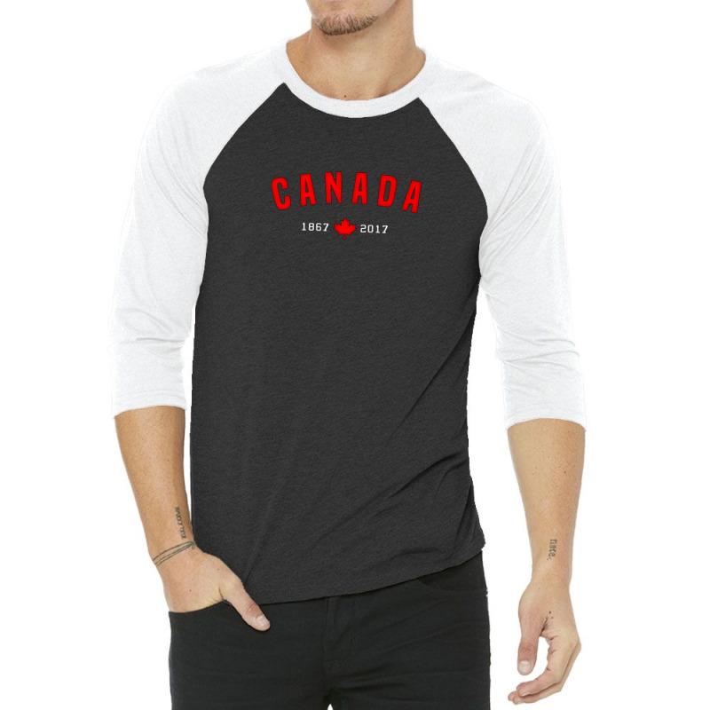 Canada 150 1867-2017 Maple Leaf 3/4 Sleeve Shirt by DiyaBarry | Artistshot