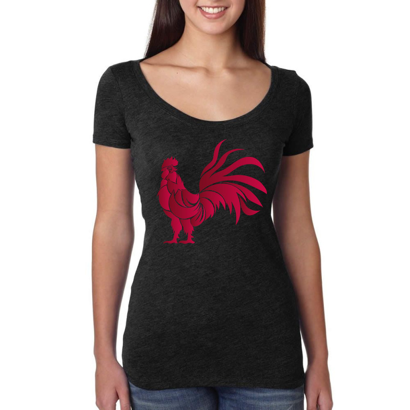 Filipino Gamecock Cockfighting Women's Triblend Scoop T-shirt by AuturoMedero90 | Artistshot