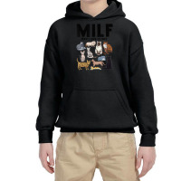 Milf Man I Love Felines Cat Vintage Youth Hoodie | Artistshot