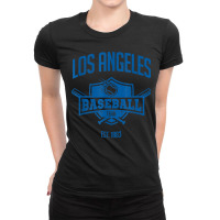 Distressed Retro Baseball Look Party Tailgate Fan Gift Ladies Fitted T-shirt | Artistshot