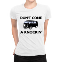 Van Knocking Ladies Fitted T-shirt | Artistshot