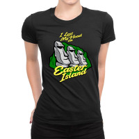 I Lost My Head On Easter Island Ladies Fitted T-shirt | Artistshot