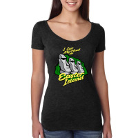 I Lost My Head On Easter Island Women's Triblend Scoop T-shirt | Artistshot