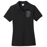 Happy Child Health Day Ladies Polo Shirt | Artistshot