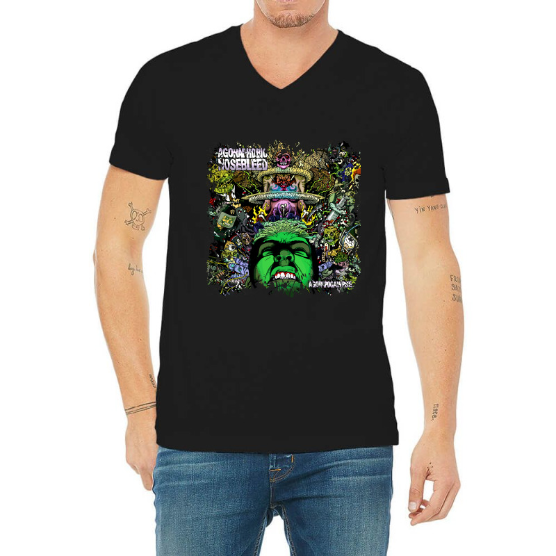 Character Animated Monster Music Mens My Favorite V-Neck Tee by ArtistAlfredo | Artistshot