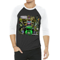 Character Animated Monster Music Mens My Favorite 3/4 Sleeve Shirt | Artistshot