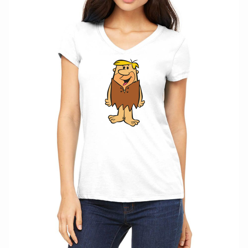 Flinstones Fred And Barney Women's V-Neck T-Shirt by haydar | Artistshot